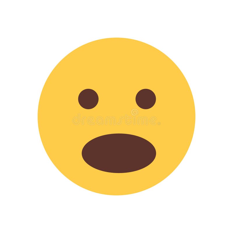 Żółta twarz Szokujący kreskówki Emoji emoci ikony ludzie royalty ilustracja Żółta twarz Szokujący kreskówki Emoji emoci ikony ludzie royalty ilustracja