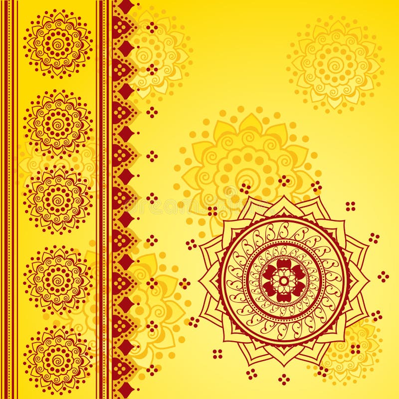 Żółty Indiański tło
