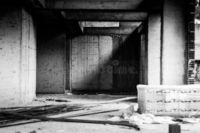 Ödelagd byggnadskonstruktion - Turkiet arkivfoto Ödelagd byggnadskonstruktion - Turkiet arkivfoto