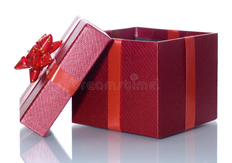 Öffnen Sie Geschenkbox stockbild Öffnen Sie Geschenkbox stockbild