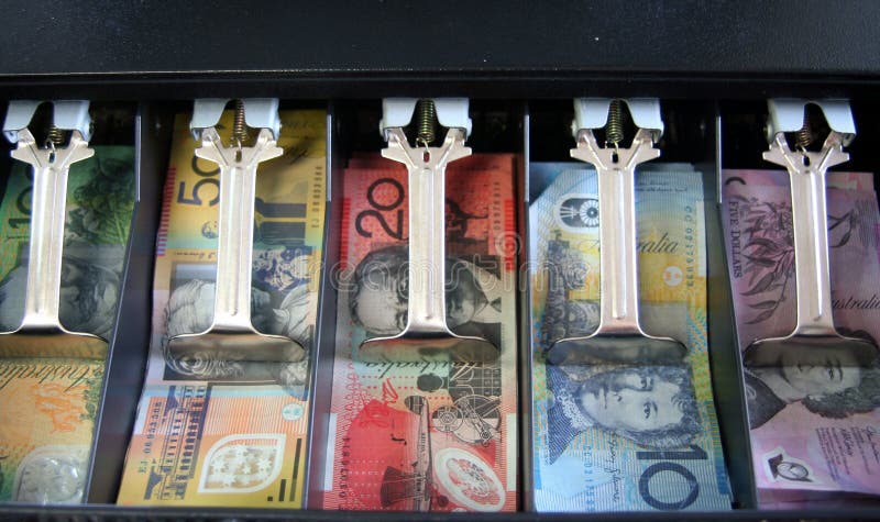 Öffnen Sie Registrierkasse mit australischem Bargeld: Anmerkungen