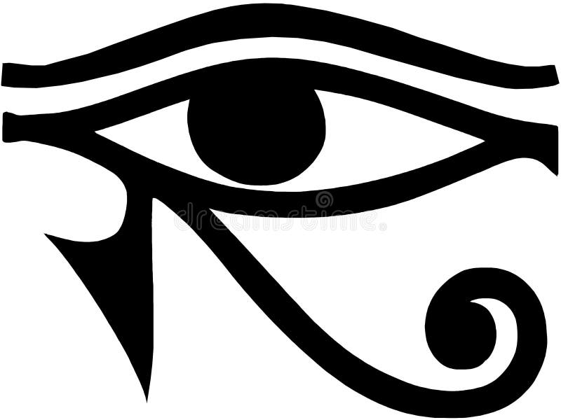 Öga av det Horus egyptiersymbolet royaltyfri illustrationer Öga av det Horus egyptiersymbolet royaltyfri illustrationer