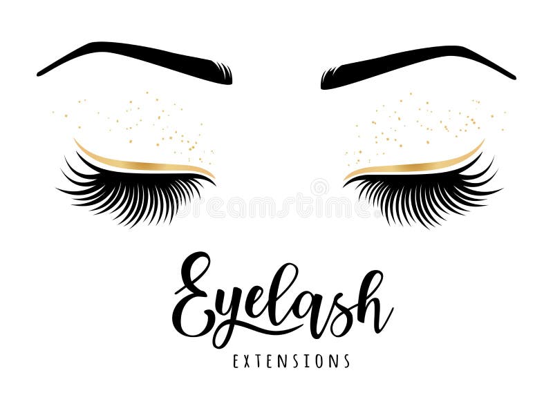 Eyelash extensions logo. Vector illustration of lashes. For beauty salon, lash extensions maker. Eyelash extensions logo. Vector illustration of lashes. For beauty salon, lash extensions maker.