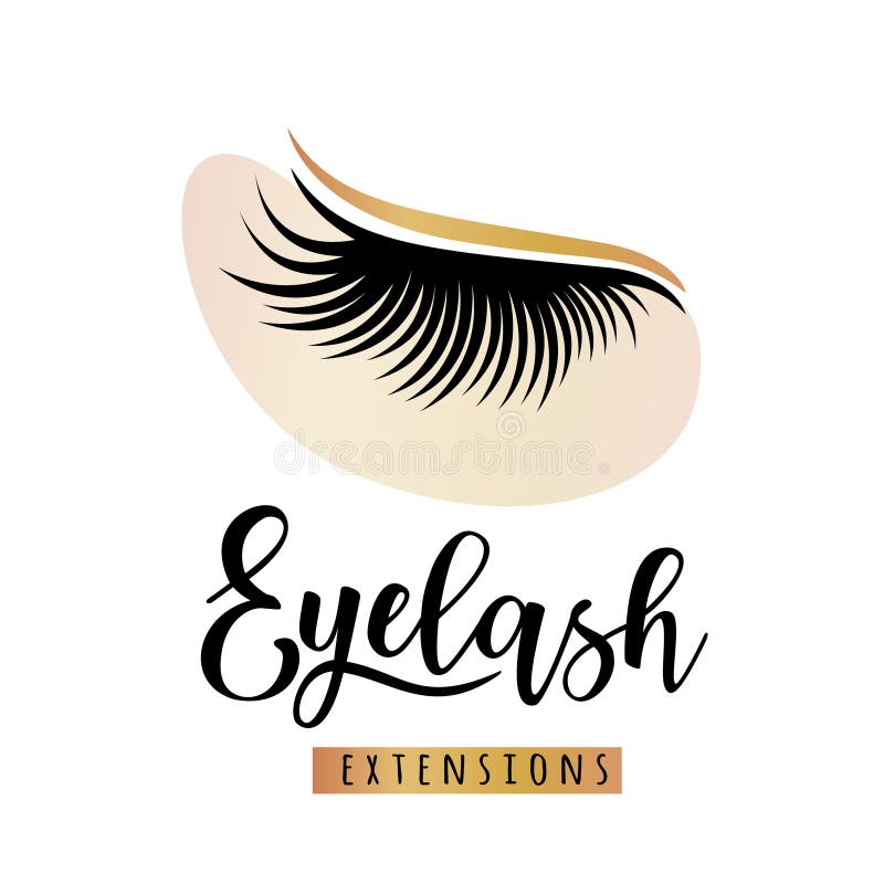 Eyelash extensions logo with eye patch. Vector illustration of lashes. For beauty salon, lash extensions maker. Eyelash extensions logo with eye patch. Vector illustration of lashes. For beauty salon, lash extensions maker.