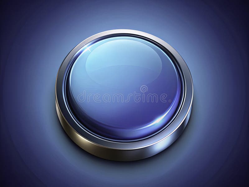 Öka din design med en Classy Blue Button A StepbyStep Guide for Web App Interface stock illustrationer
