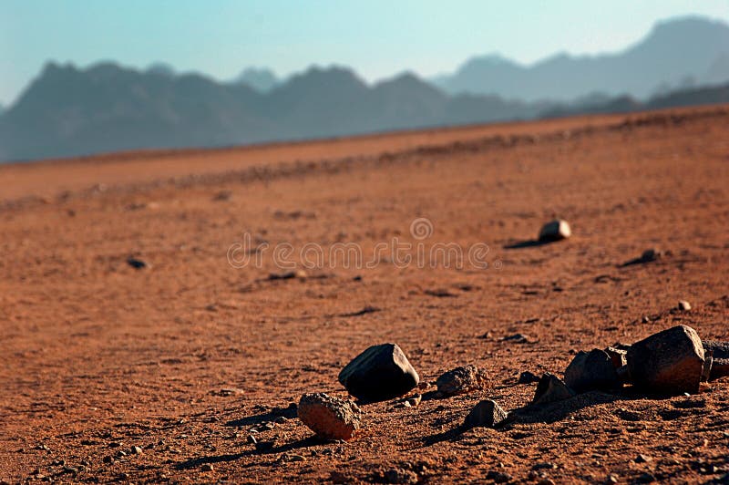 Desert with rocks and sends. Desert with rocks and sends