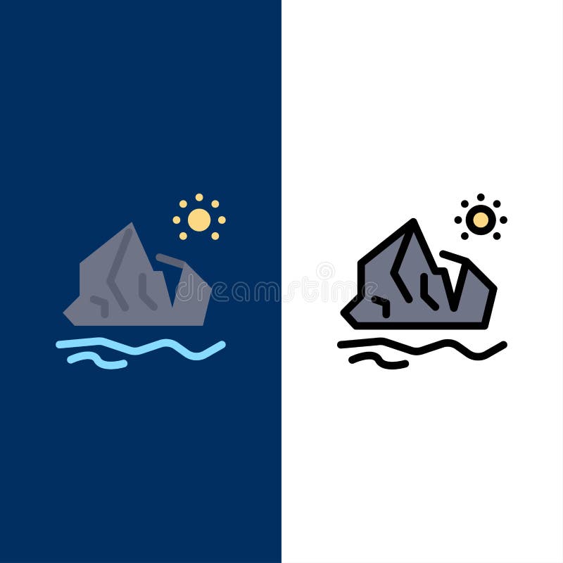 Ökologie, Umwelt, Eis, Eisberg, schmelzende Ikonen Ebene und Linie gefüllte Ikone stellten Vektor-blauen Hintergrund ein stock abbildung Ökologie, Umwelt, Eis, Eisberg, schmelzende Ikonen Ebene und Linie gefüllte Ikone stellten Vektor-blauen Hintergrund ein stock abbildung