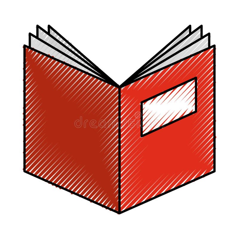 Öppen isolerad symbol för textbok vektor illustrationer Öppen isolerad symbol för textbok vektor illustrationer