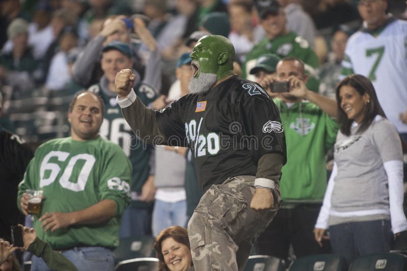 Philadelphia Eagles fans cheer on their team as the host the hated Dallas Cowboys in 2009. Philadelphia Eagles fans cheer on their team as the host the hated Dallas Cowboys in 2009.