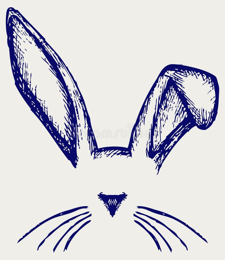 Öron för påskkanin vektor illustrationer