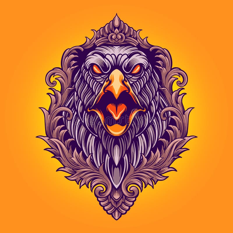 Örra arga prydnadsdjur - djurillustrationer vektor illustrationer