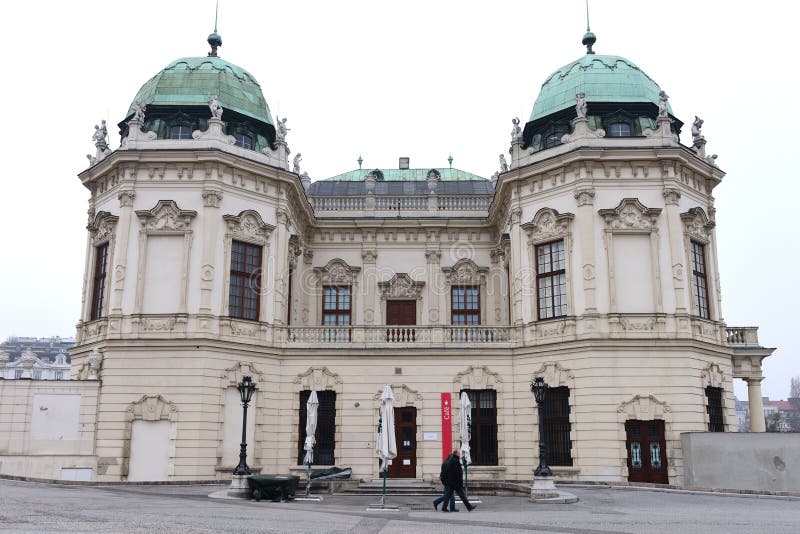 Austrian Gallery Belvedere, Upper Belvedere in Vienna, Austria, Europe stock image