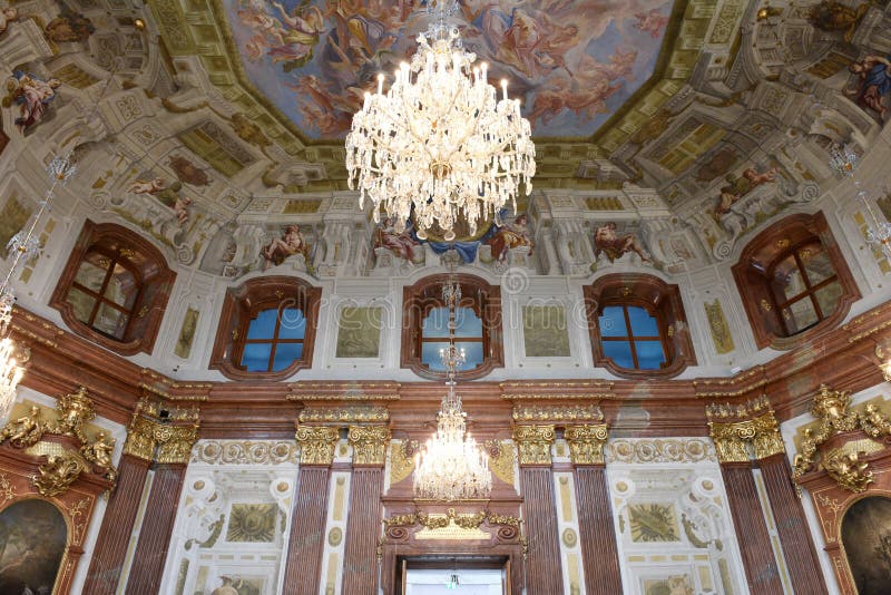 Austrian Gallery Belvedere, Upper Belvedere in Vienna, Austria, Europe royalty free stock photos
