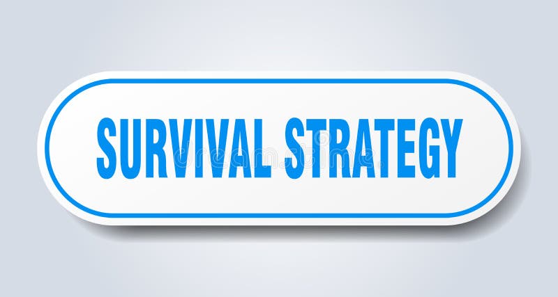 överlevnadsstrategidekalett. vektor illustrationer