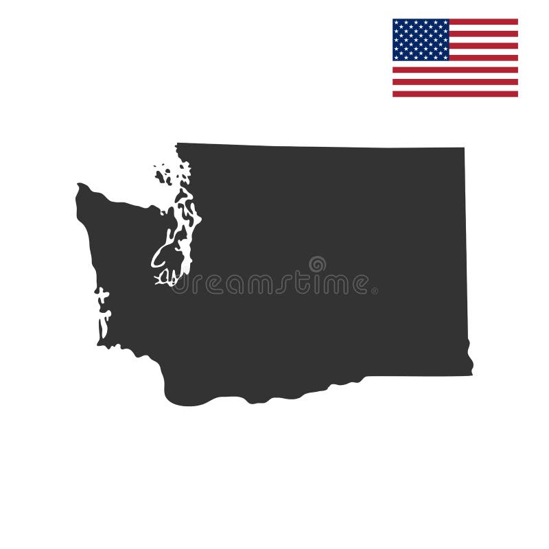 Översikt av Uen S tillstånd washington stock illustrationer Översikt av Uen S tillstånd washington stock illustrationer