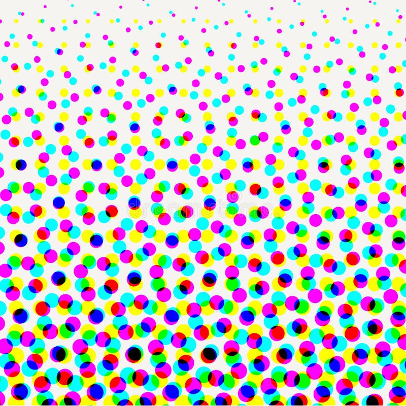 Övertoningsmönster för vektorraster Bakgrund för färgad halvtonsglimt vektor illustrationer Övertoningsmönster för vektorraster Bakgrund för färgad halvtonsglimt vektor illustrationer