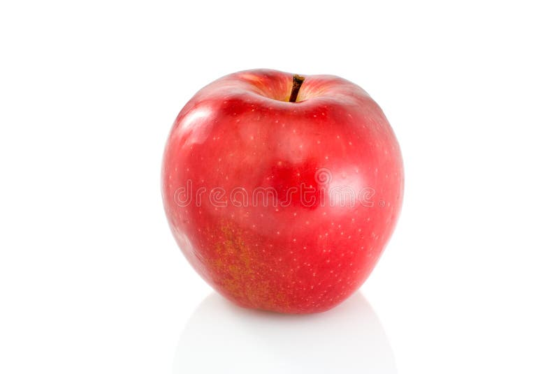 Única maçã vermelha foto de stock Única maçã vermelha foto de stock
