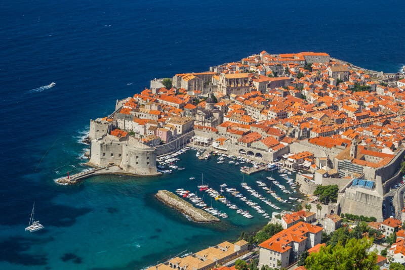 Überblick zur alten Stadt von Dubrovnik, Kroatien stockfoto Überblick zur alten Stadt von Dubrovnik, Kroatien stockfoto