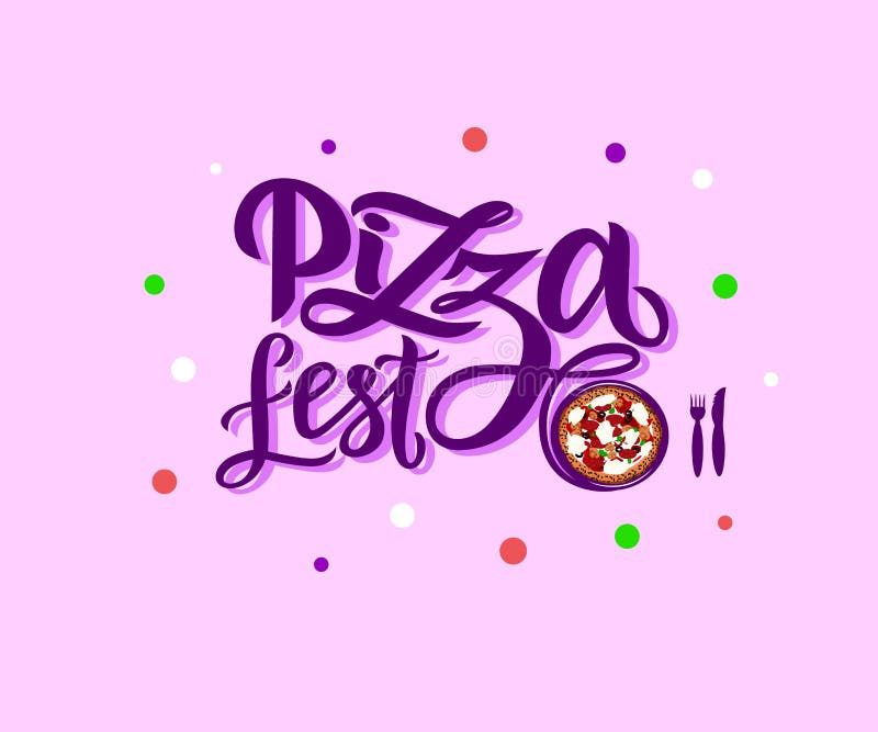 Übergeben Sie gezogenen modernen Kalligraphiebeschriftung Pizza Fest mit Illustration der Pizza auf rosa Hintergrund stock abbildung Übergeben Sie gezogenen modernen Kalligraphiebeschriftung Pizza Fest mit Illustration der Pizza auf rosa Hintergrund stock abbildung