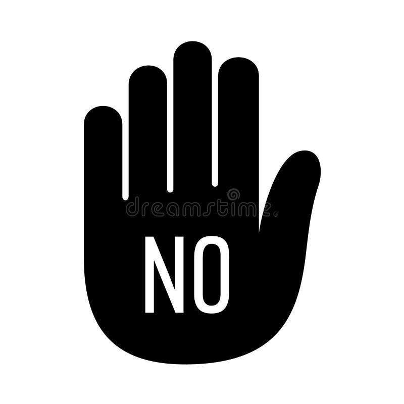 Übergeben Sie keine Endpalme erschließen Logo Einfache Art vektor abbildung Übergeben Sie keine Endpalme erschließen Logo Einfache Art vektor abbildung