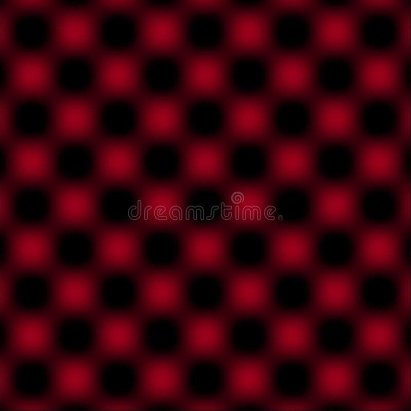 Überprüfte Gitter-Kreisunschärfe - Rot u. Schwarzes vektor abbildung Überprüfte Gitter-Kreisunschärfe - Rot u. Schwarzes vektor abbildung