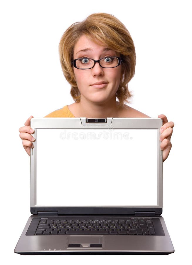 Überraschte Frau mit Notizbuch stockfoto Überraschte Frau mit Notizbuch stockfoto