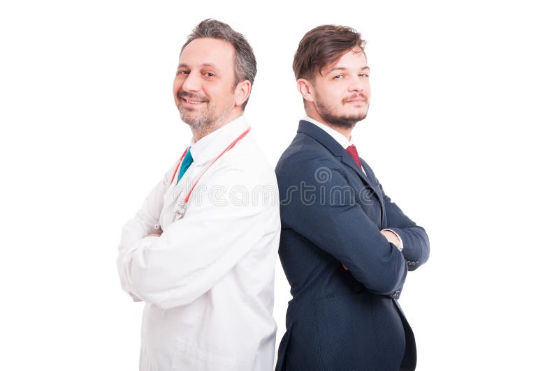 Überzeugter und erfolgreicher Doktor und Rechtsanwalt lizenzfreies stockfoto Überzeugter und erfolgreicher Doktor und Rechtsanwalt lizenzfreies stockfoto