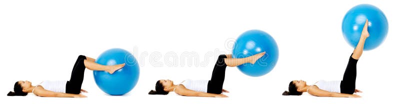 ćwiczeń balowi pilates ilustracja wektor ćwiczeń balowi pilates ilustracja wektor