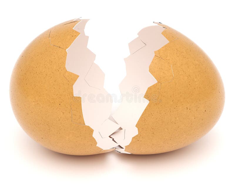 Łamany eggshell ilustracja wektor Łamany eggshell ilustracja wektor