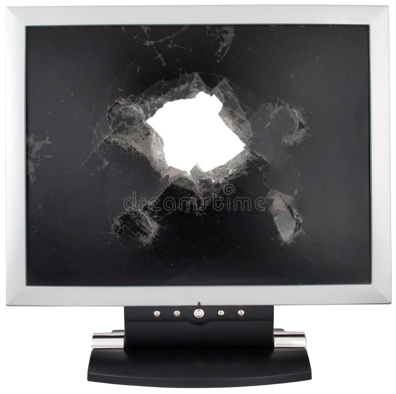 łamany monitor zdjęcia royalty free