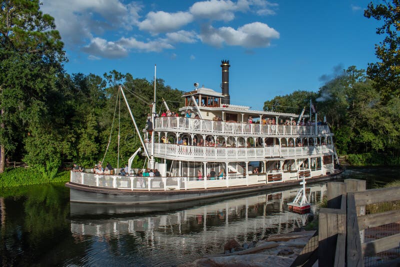 Orlando, Florida. September 23, 2019. Liberty Square Riverboat at Magic Kigndom 1. Orlando, Florida. September 23, 2019. Liberty Square Riverboat at Magic Kigndom 1