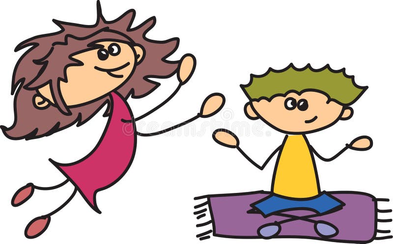 Śliczni szczęśliwi dzieciaki ilustracja wektor Śliczni szczęśliwi dzieciaki ilustracja wektor