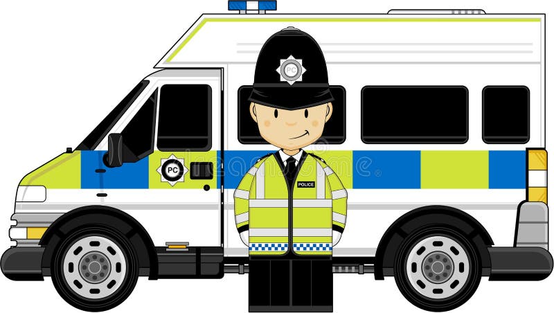 Śliczny Brytyjski policjant royalty ilustracja Śliczny Brytyjski policjant royalty ilustracja