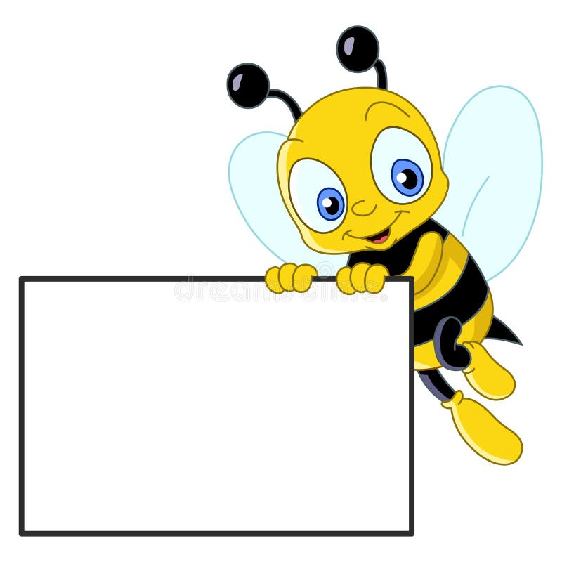 śliczny pszczoła znak