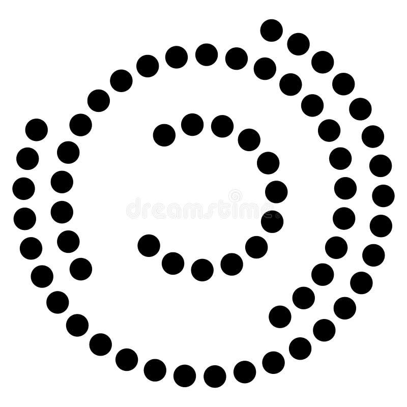 Ślimakowaty element z koncentrycznymi okręgami Abstrakcjonistyczny dekoracyjny elem ilustracji Ślimakowaty element z koncentrycznymi okręgami Abstrakcjonistyczny dekoracyjny elem ilustracji