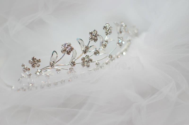 Ślubna panny młodej tiara fotografia royalty free Ślubna panny młodej tiara fotografia royalty free