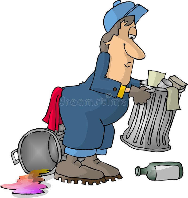 śmieciarza ilustracji śmieciarza ilustracji