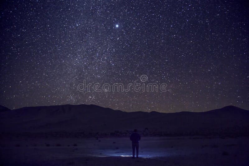 Stars are abundant at Eureka Dunes at Death Valley National Park, California. Stars are abundant at Eureka Dunes at Death Valley National Park, California