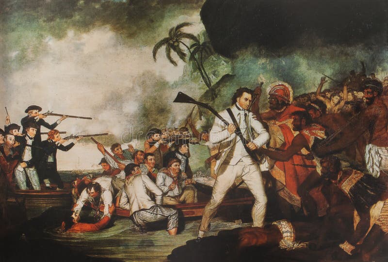 Śmierć kapitana Cooka w zatoce Kealakekua, 1783