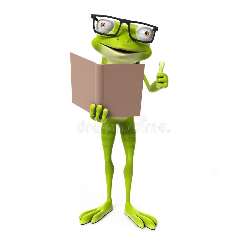 3d rendered toon character - green frog. 3d rendered toon character - green frog