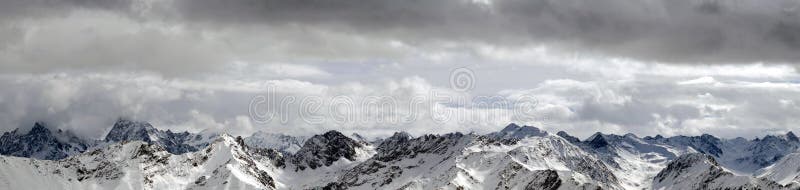 śnieżna góry panorama