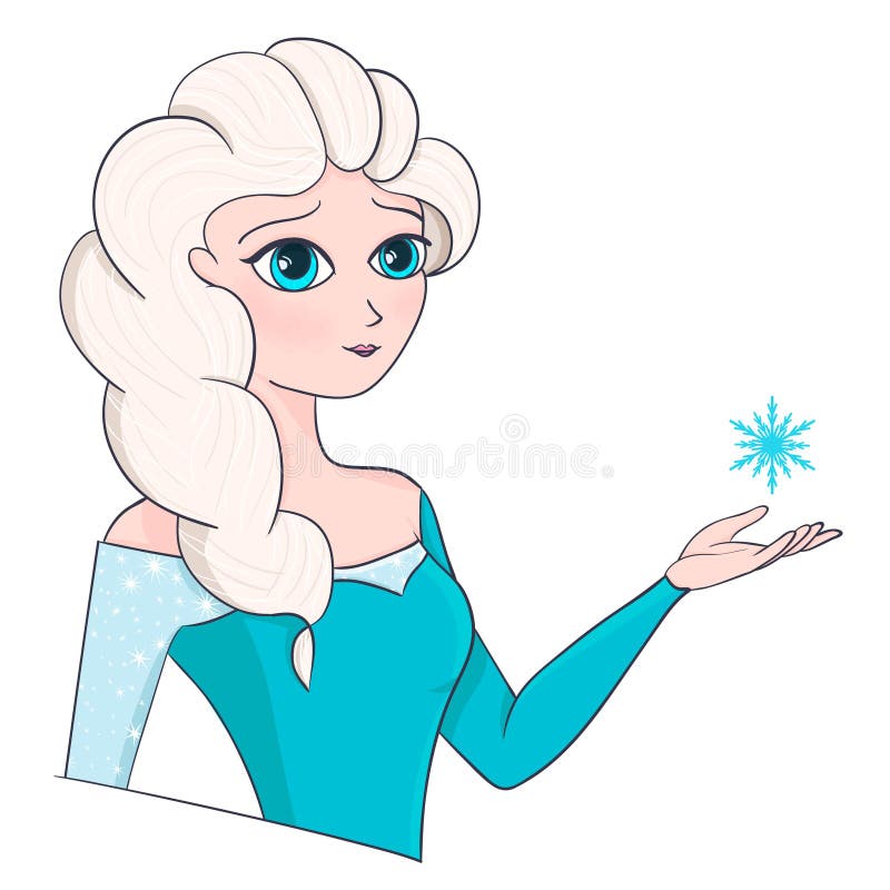 Śnieżna królowa Zamarznięty princess ilustracja wektor Śnieżna królowa Zamarznięty princess ilustracja wektor