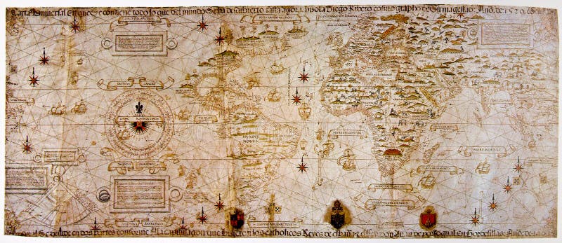 średniowieczny mapa świat