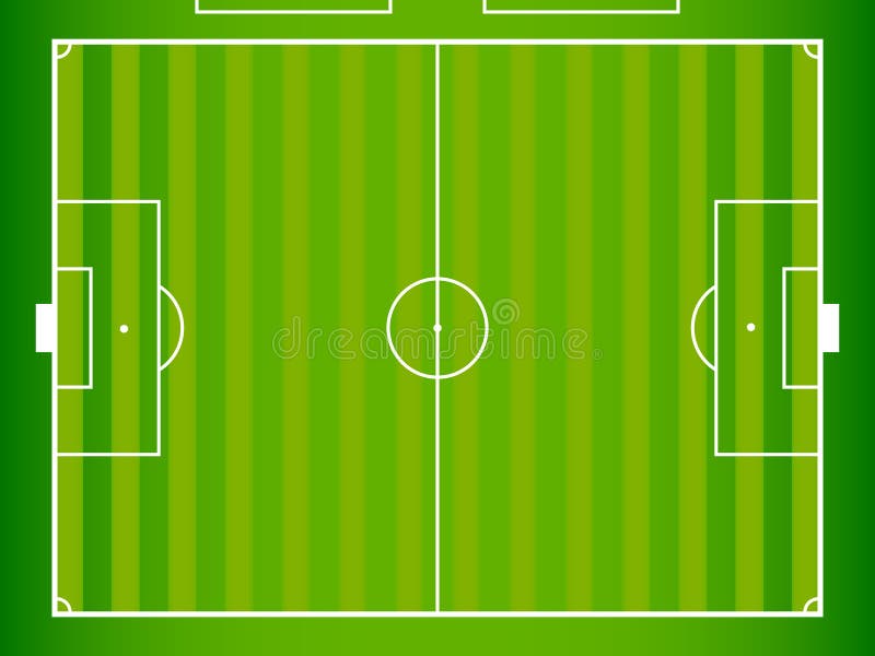An illustration of a soccer / football field layout. An illustration of a soccer / football field layout.