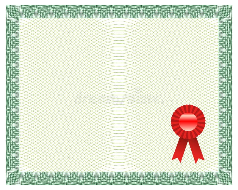 Certificate With Seal on white background. Certificate With Seal on white background