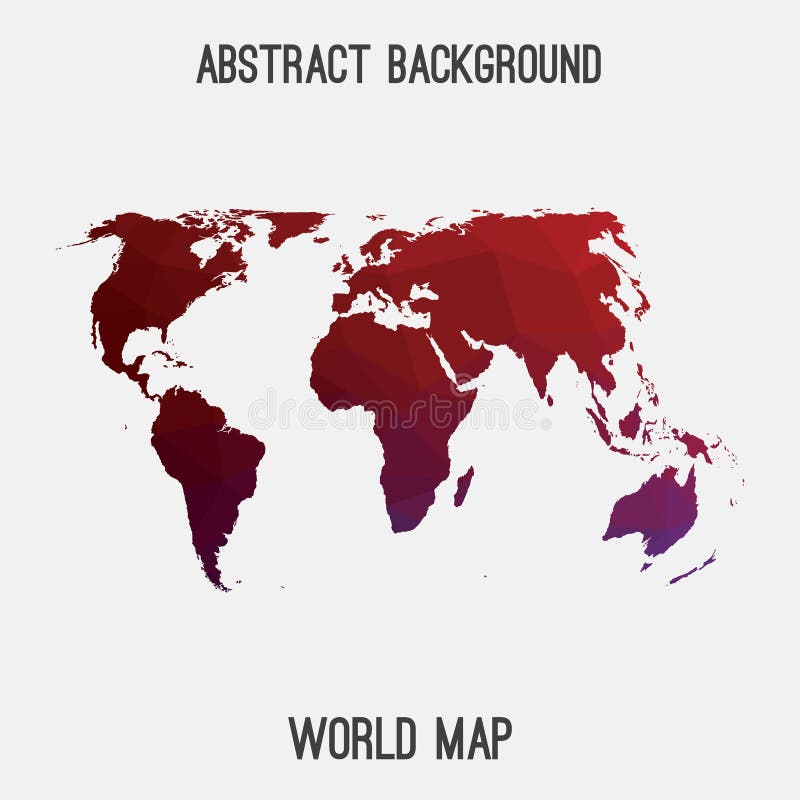 Światowa abstrakcjonistyczna mapa ilustracja wektor Światowa abstrakcjonistyczna mapa ilustracja wektor