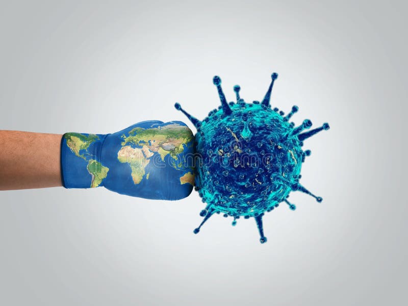 światowa koncepcja ataku koronawirusowego korony. światowa walka z koronawirusami.