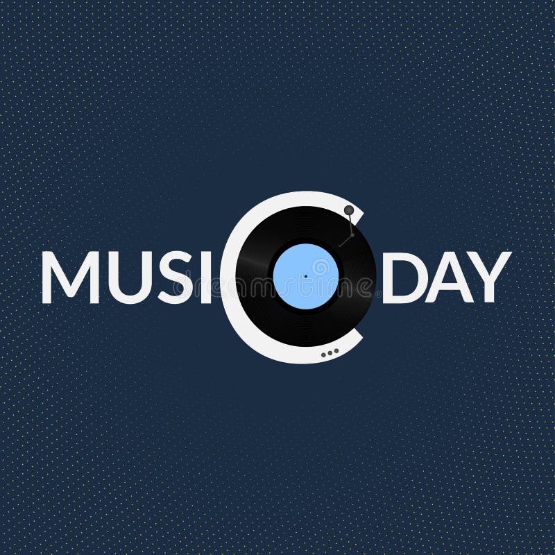 Światowy muzyczny dnia logo royalty ilustracja Światowy muzyczny dnia logo royalty ilustracja