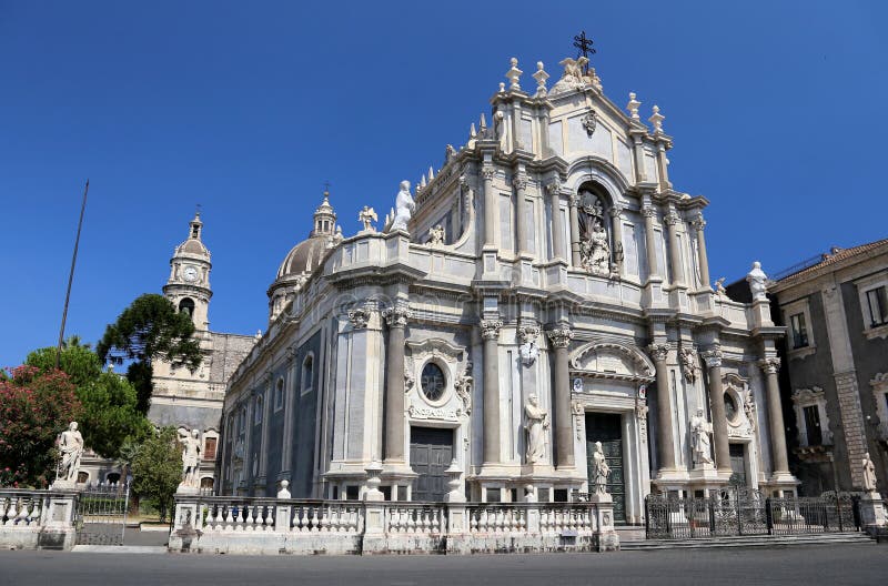 Saint Agata cathedral in Catania. Saint Agata cathedral in Catania