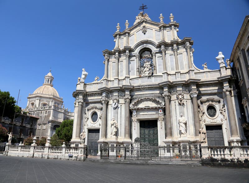 Saint Agata cathedral in Catania. Saint Agata cathedral in Catania